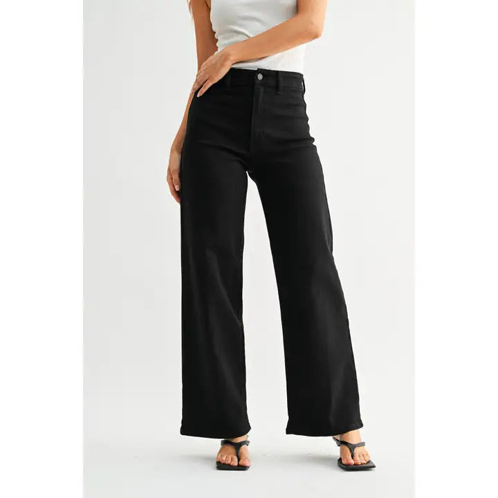 Hidden Pocket Denim Trouser