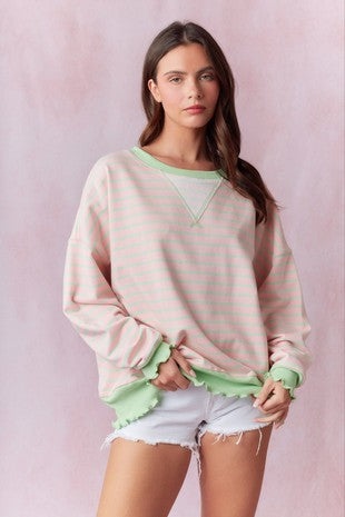 Striped Terry Sweatshirt Collection