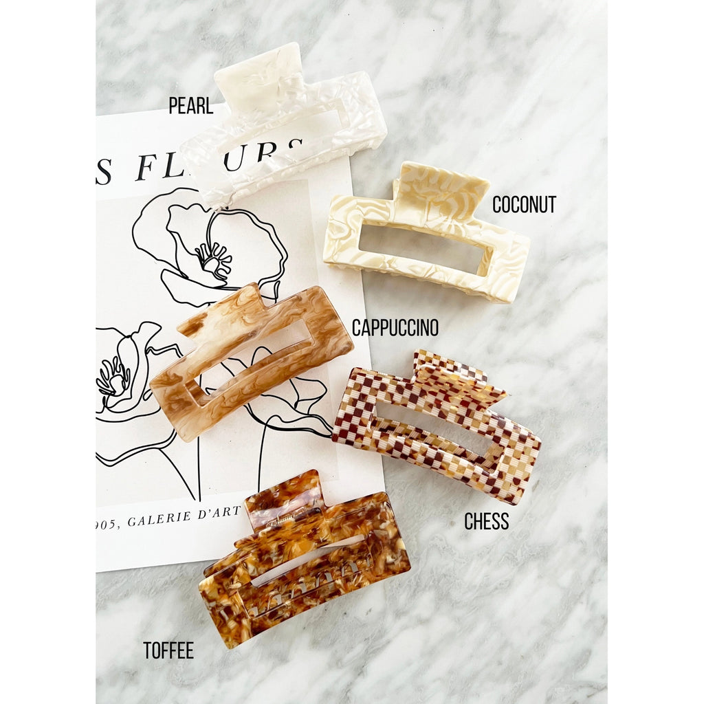 Jumbo 4-Inch Jelly Hair Clips