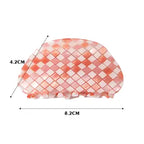 Checkered hair clip