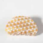 Checkered hair clip
