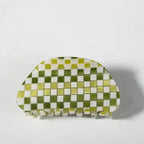 Checkered hair clip
