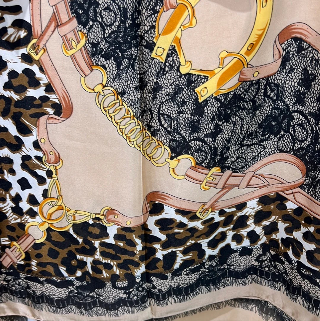 Animal Print Mid Size Scarf