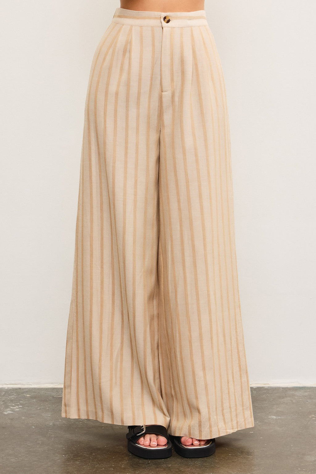 Wide Leg Woven Trousers