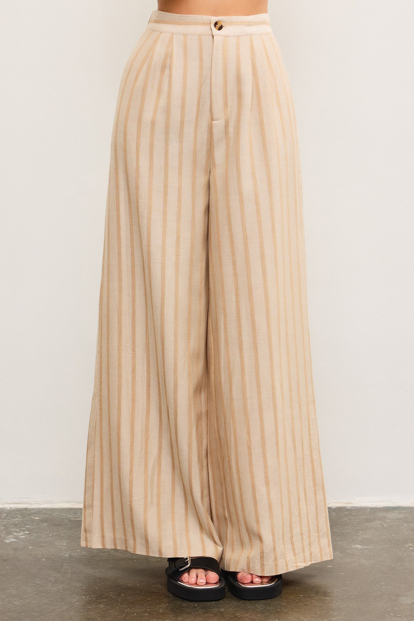 Wide Leg Woven Trousers