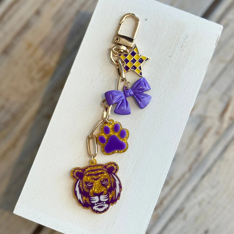 LSU Gameday Bag Charm