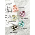 Checkered Square 2" Hair Clip