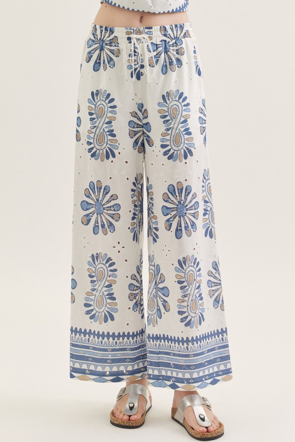 The Ivy Printed Wide-Leg Pants