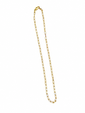 LA Dainty Paperclip Layering Chain Necklace Gold