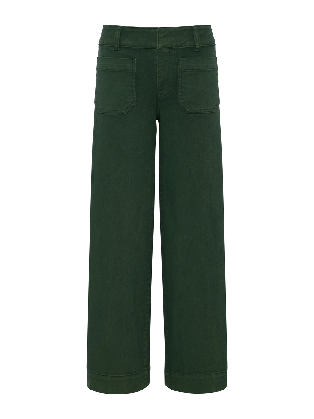The Wide Leg Ankle Length Pants – Lightweight Standard Rise with Patch Pockets