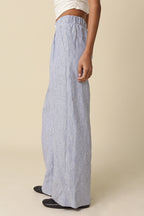 The Ellen High Waisted Linen Flare Pants