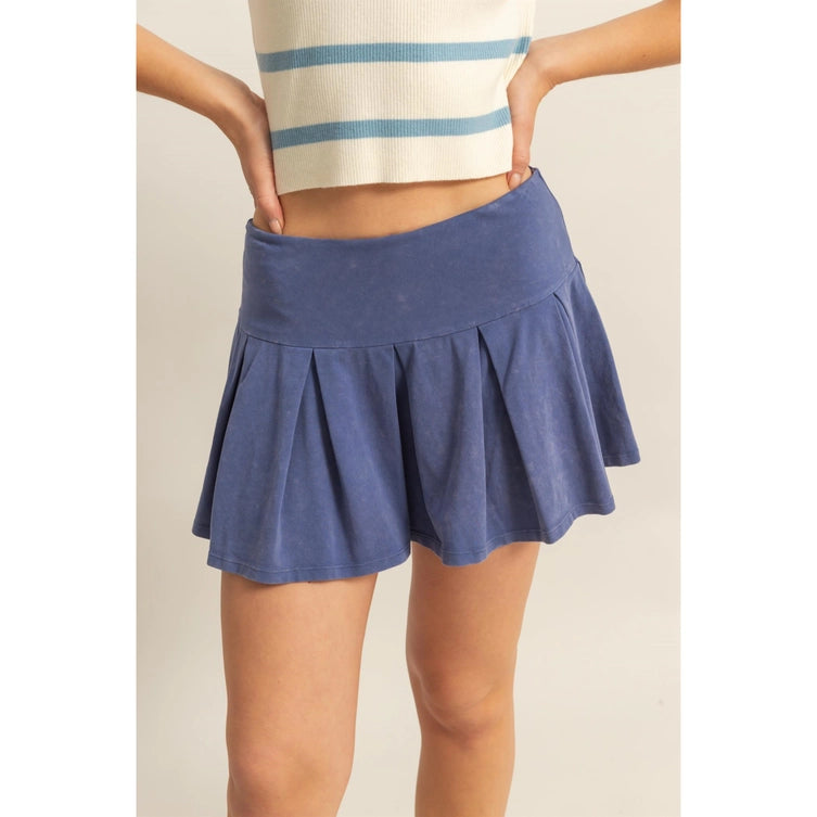 Dusty Indigo Skort