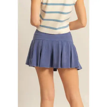 Dusty Indigo Skort