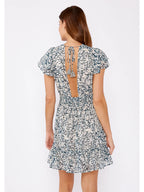 The Floral Open Back Mini Dress