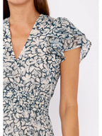 The Floral Open Back Mini Dress