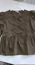 Bow Tie Peplum Top