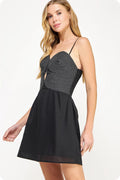 The Top Stitch Sleeveless Mini Dress