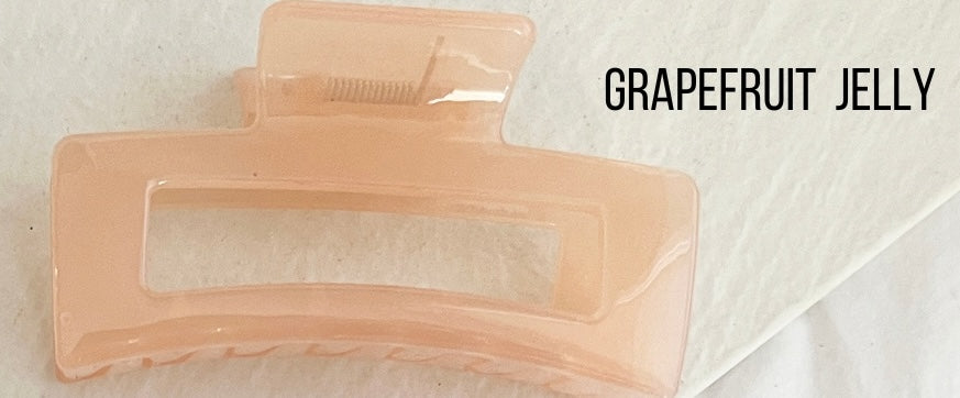 Jumbo 4-Inch Jelly Hair Clips