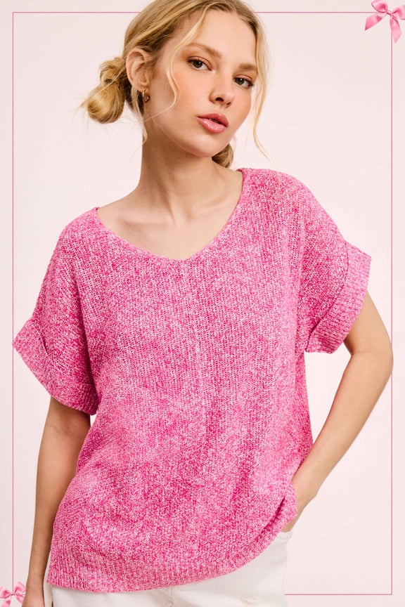 The Short Sleeve Sweater Top
