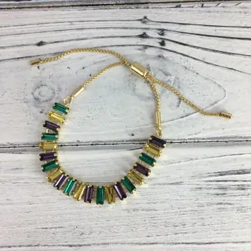 Mardi Gras Gemstone Bracelet