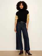The Rolled Mock Neck Cap Sleeve Top