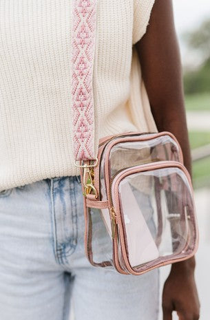 Chic Clear Crossbody Concert Stadium Purse