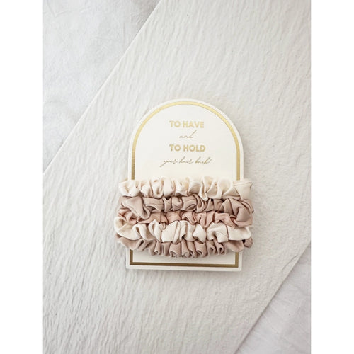 5-Piece Thin Silky Scrunchies Set — Lightweight Satin Hair Ties