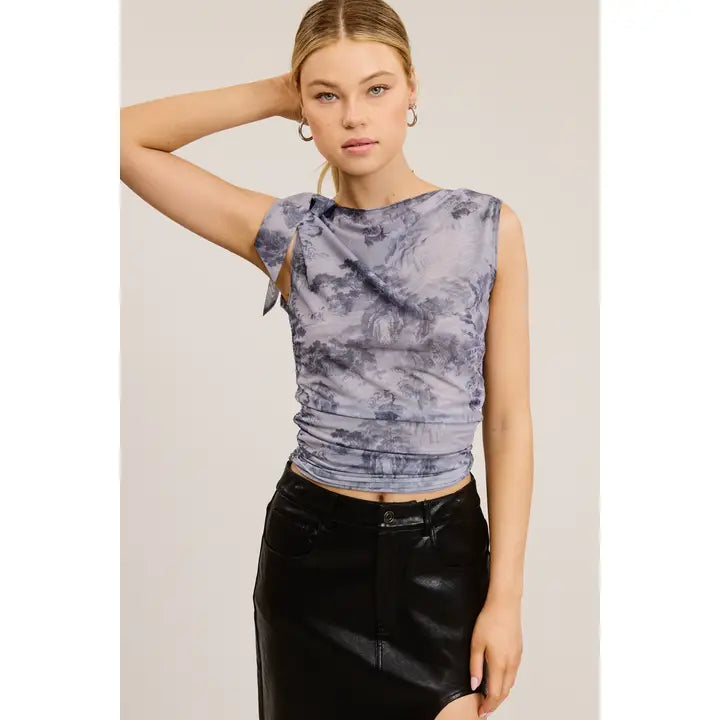 Floral Sleeveless Top