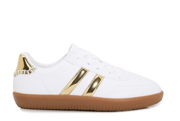 White Striped Sneaker