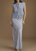 The Penelope Lace Front Maxi Skirt