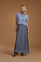 The Ruffle Neck Draped Maxi Dress