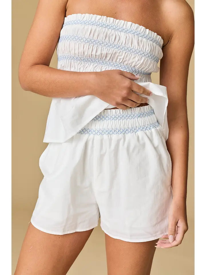 The Emily Smocked Short Set