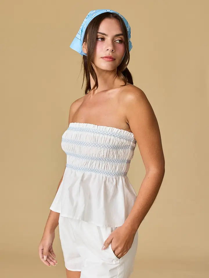 The Emily Smocked Short Set