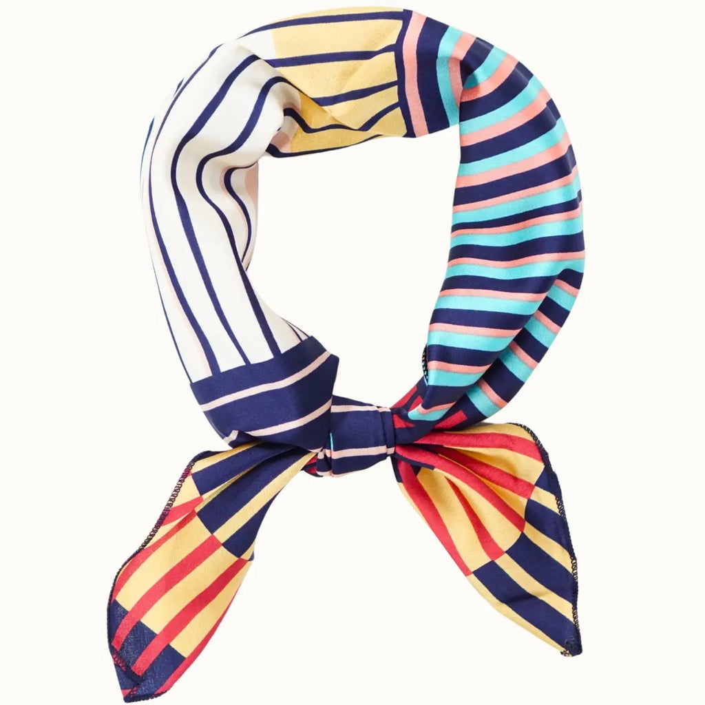 The Satin Neckerchief Scarf — Versatile Silk‑Like Styles