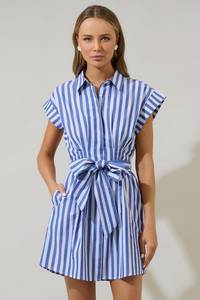 The Nora Button-Up Shirt Mini Dress