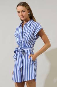 The Nora Button-Up Shirt Mini Dress