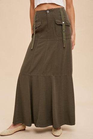 Tencel Twill Maxi Skirt