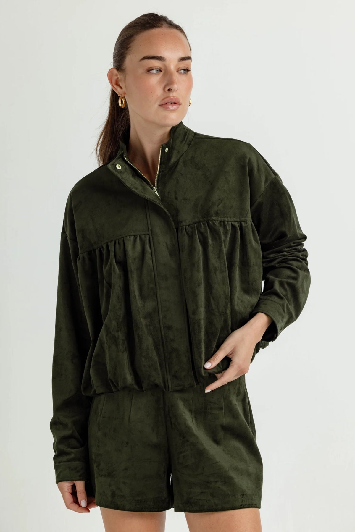 The Freddie Vegan Suede Jacket