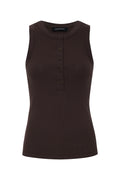 The Textured High Neck Tank - Sustainable Ribbed Layering Top