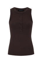 The Textured High Neck Tank - Sustainable Ribbed Layering Top
