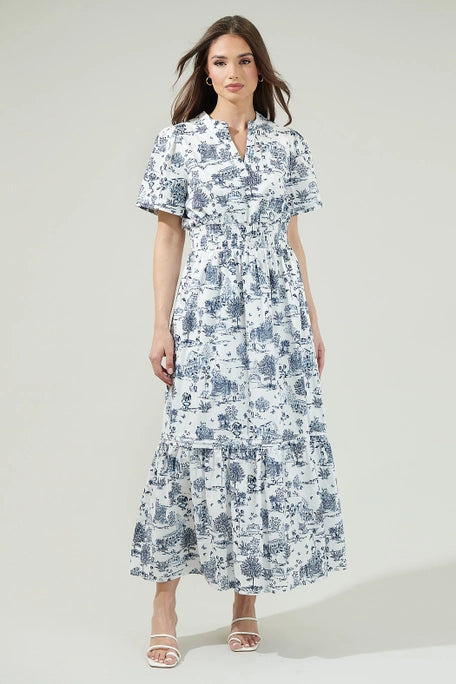 Toile Poplin Dress