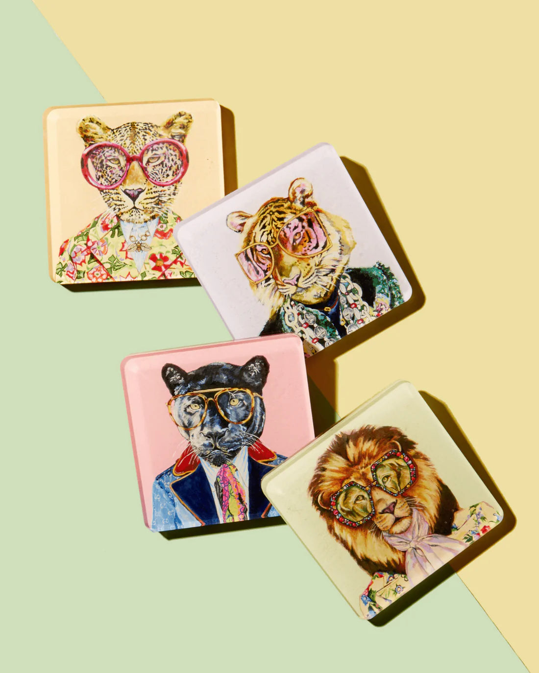 Big Cats Coaster Set of (4)