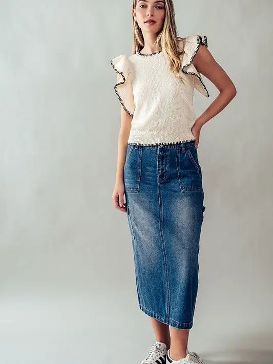 The Cargo Jean Skirt