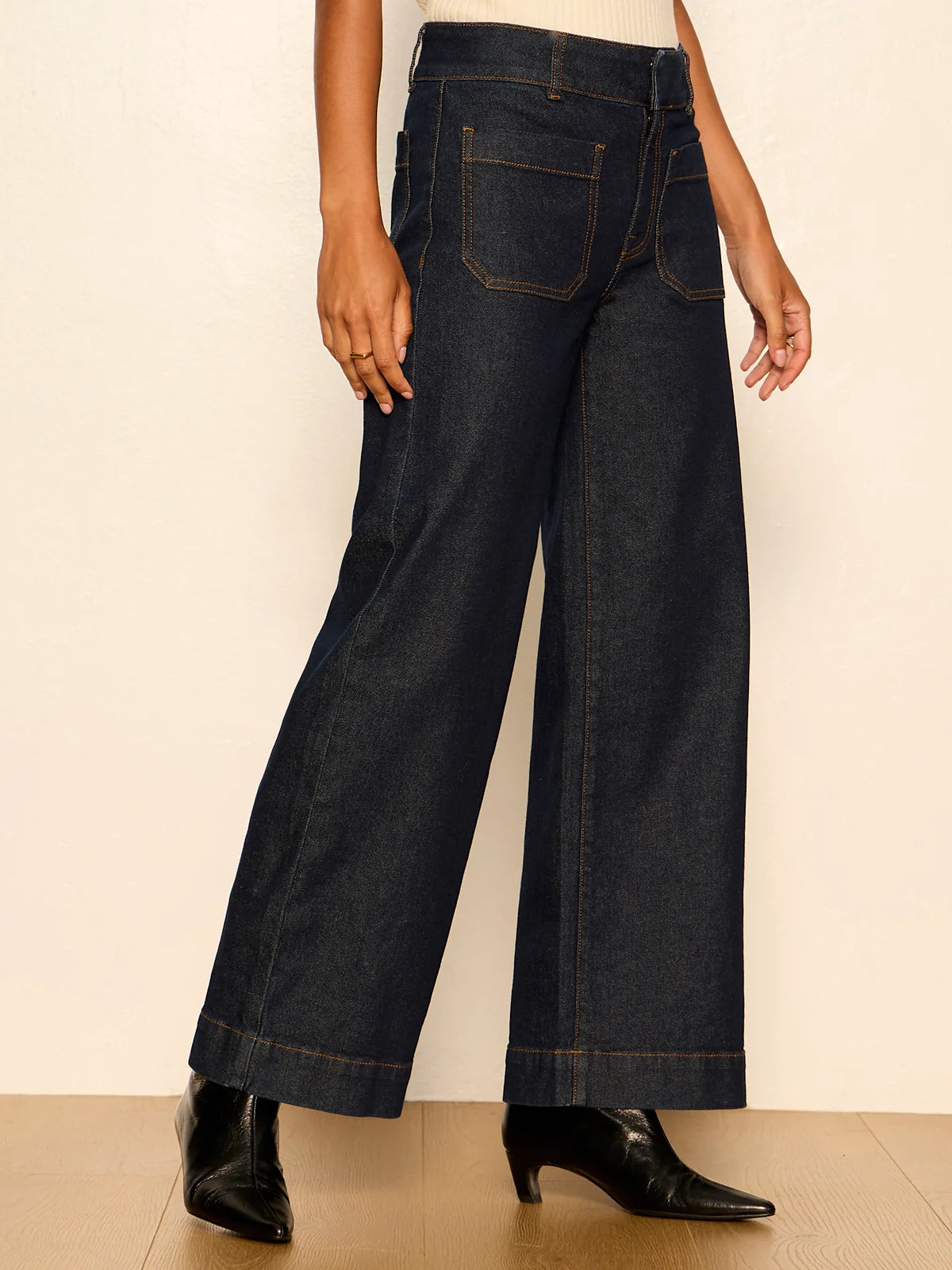 The Wide Leg Ankle Length Pants