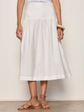 The Timeless Cotton Midi Skirt | Classic Everyday Skirt