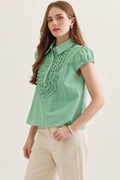 The Gingham Puff Sleeve Top