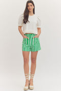 The Harper Striped Shorts