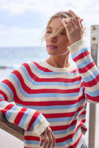 The Alexa Stripe Knit Pullover