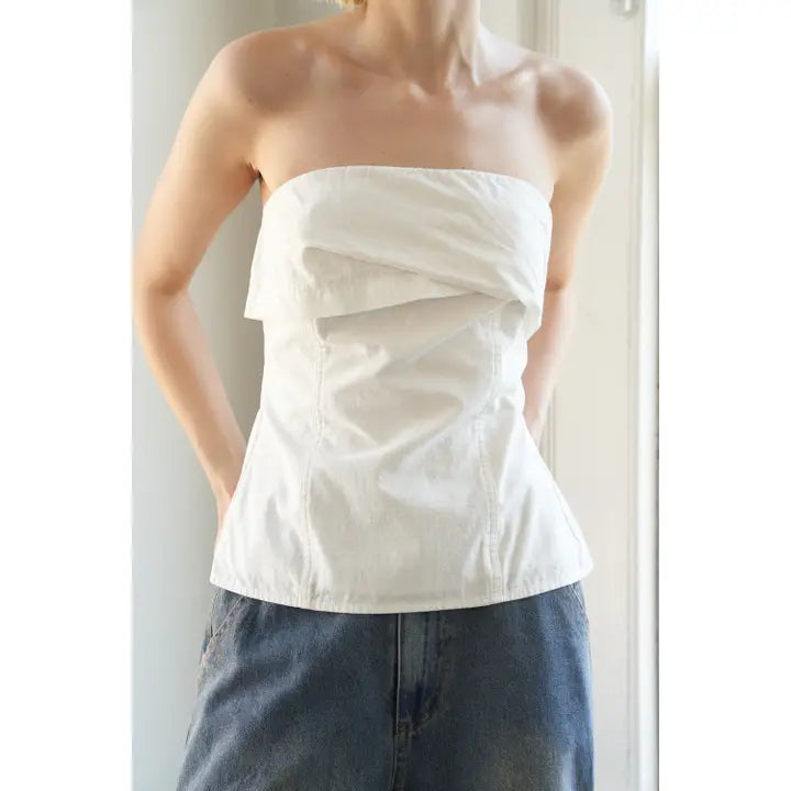 The Solid Strapless Top