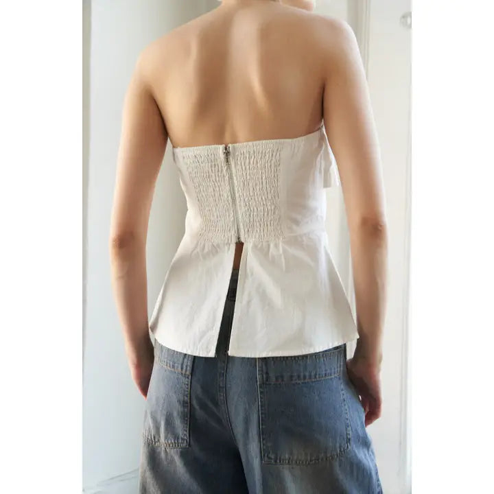 The Solid Strapless Top